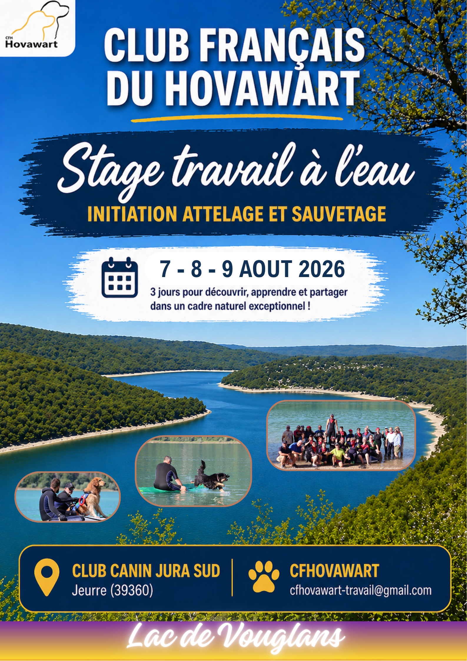STAGE TRAVAIL À L’EAU – HOVAWART 2026
